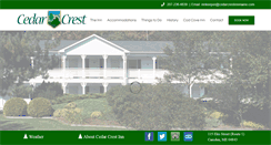 Desktop Screenshot of cedarcrestinnmaine.com